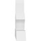 Ekena Millwork Richland Architectural Grade PVC Gable Bracket, 48"W x 18"H x 4"D x 4"F, 9/12 Pitch GBP048X18X0404RIC00 - alternate 3